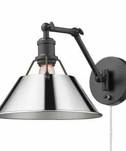 Golden Lighting Transitional Looks Orwell 1 Light Articulating Wall Sconce
