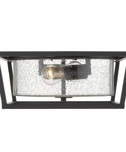 Golden Lighting Mercer Flush Mount American Farmhouse