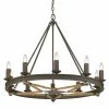 Golden Lighting Stokes 10 Light Chandelier American Farmhouse