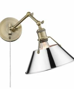 Golden Lighting Transitional Looks Orwell 1 Light Articulating Wall Sconce