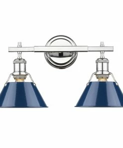 Golden Lighting American Farmhouse Orwell 2 Light Bath Vanity