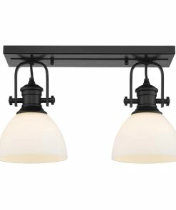 Wholesale ❤️ Golden Lighting Hines 2 Light Semi-Flush American Farmhouse 😉 28 Golden Lighting Hines 2 Light Semi-Flush American Farmhouse