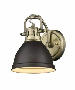 Golden Lighting American Farmhouse Duncan 1 Light Bath Vanity