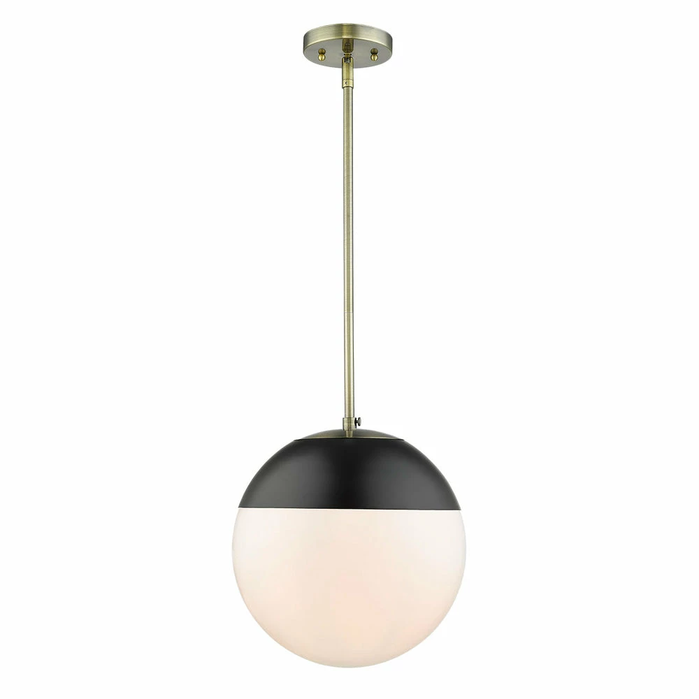 New ๐ Golden Lighting American Farmhouse Dixon 1 Light Pendant With Rod - Closeout โ๏ธ 5 Golden Lighting American Farmhouse Dixon 1 Light Pendant With Rod - Closeout
