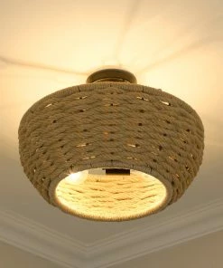 Golden Lighting American Farmhouse Hathaway Semi-Flush