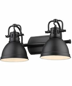 New ✨ Golden Lighting Duncan 2 Light Bath Vanity 👍 158 Golden Lighting Duncan 2 Light Bath Vanity