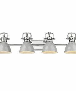 Golden Lighting Duncan 4 Light Bath Vanity American Farmhouse