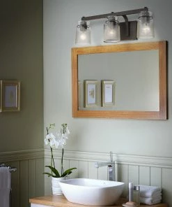 Golden Lighting American Farmhouse Travers 3 Light Bath Vanity
