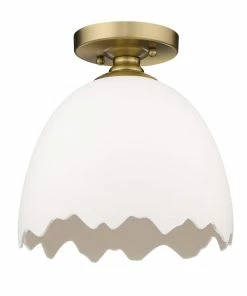 Golden Lighting American Farmhouse Brinkley Semi-Flush