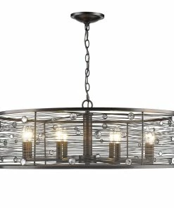 Golden Lighting American Farmhouse Bijoux 8 Light Chandelier