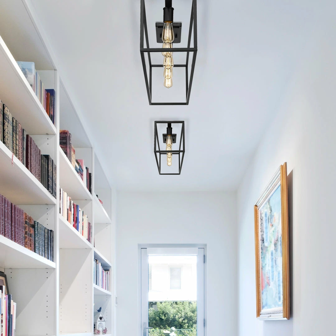 Deals โ๏ธ Golden Lighting American Farmhouse Wesson Flush Mount - 41" ๐งจ 8 Golden Lighting American Farmhouse Wesson Flush Mount - 41"