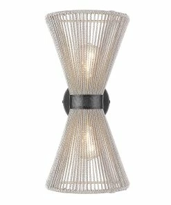 Golden Lighting American Farmhouse Avon 2 Light Wall Sconce