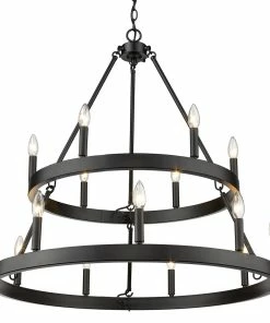 Golden Lighting Alastair 2 Tier - 15 Light Chandelier