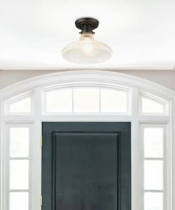 Golden Lighting American Farmhouse Clary Flush Mount