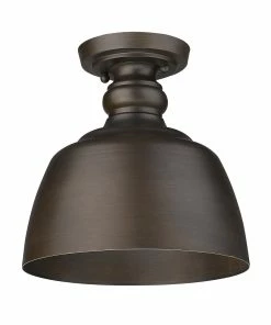 Golden Lighting Holmes Flush Mount American Farmhouse