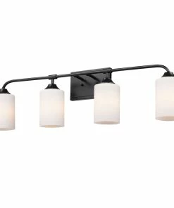 Golden Lighting Ormond 4 Light Bath Vanity American Farmhouse