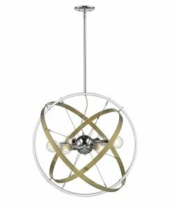 Golden Lighting Atom 6 Light Chandelier - Closeout American Farmhouse