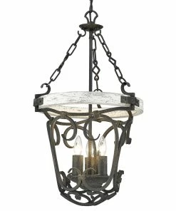 Golden Lighting Madera 3 Light Pendant American Farmhouse