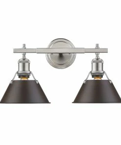 Golden Lighting American Farmhouse Orwell 2 Light Bath Vanity