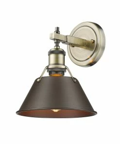 Golden Lighting Orwell 1 Light Bath Vanity American Farmhouse