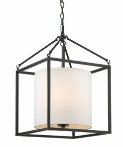 Golden Lighting American Farmhouse Manhattan 3 Light Pendant