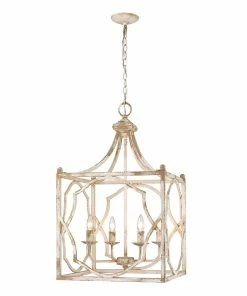 Golden Lighting American Farmhouse Laurent 4 Light Pendant