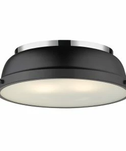 Top 10 💯 Golden Lighting Transitional Looks Duncan 14" Flush Mount 🥰 128 Golden Lighting Transitional Looks Duncan 14