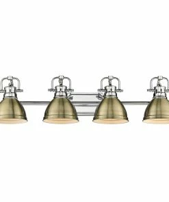 Golden Lighting Duncan 4 Light Bath Vanity American Farmhouse