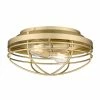Golden Lighting Seaport Flush Mount American Farmhouse