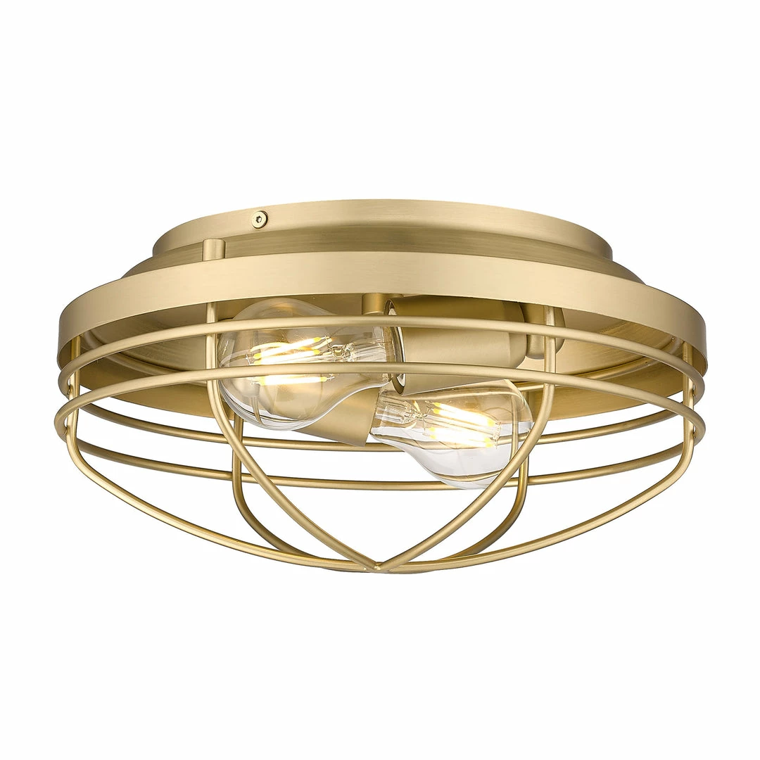 Outlet ๐ Golden Lighting Seaport Flush Mount American Farmhouse โ๏ธ 3 Golden Lighting Seaport Flush Mount American Farmhouse
