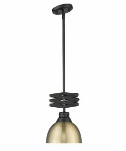 Brand new ๐ Golden Lighting Hawthorn Small Pendant - Closeout American Farmhouse ๐ 18 Golden Lighting Hawthorn Small Pendant - Closeout American Farmhouse