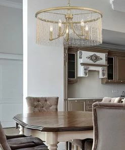 Buy 🎉 Golden Lighting Marilyn 5 Light Chandelier American Farmhouse 👏 11 Golden Lighting Marilyn 5 Light Chandelier American Farmhouse