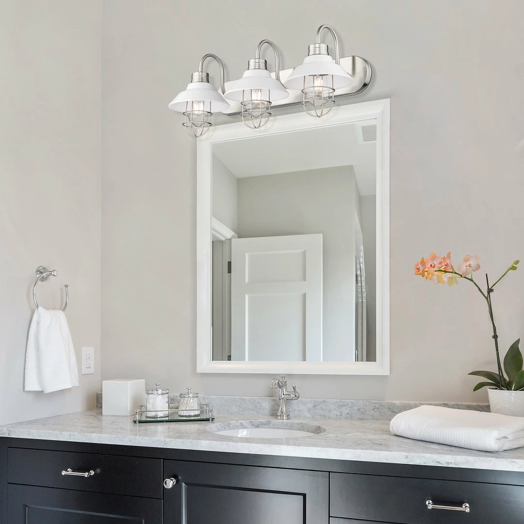 New โจ Golden Lighting American Farmhouse Lana 3 Light Bath Vanity ๐งจ 7 Golden Lighting American Farmhouse Lana 3 Light Bath Vanity