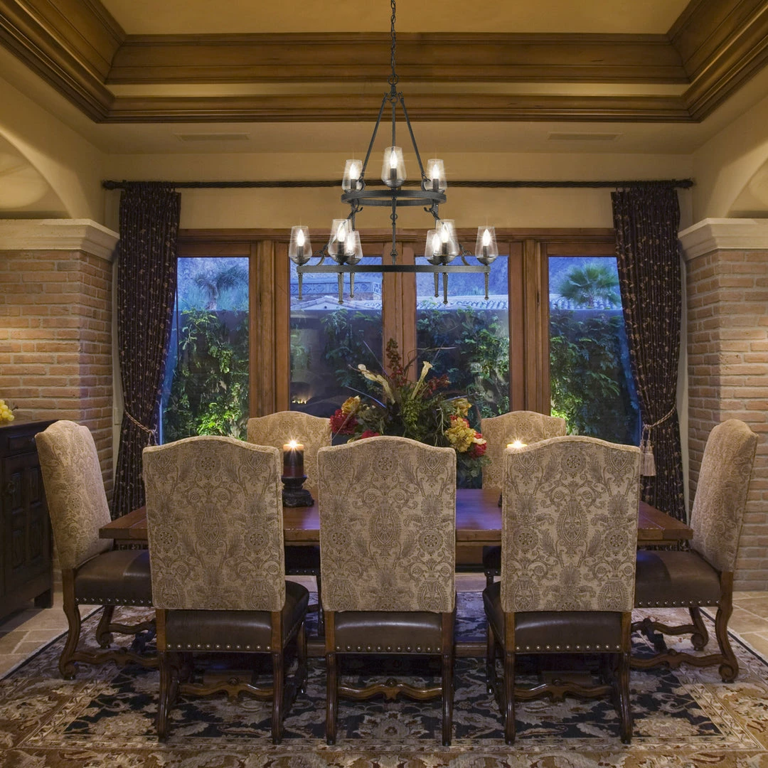 Discount ๐งจ Golden Lighting Marcellis 2 Tier - 9 Light Chandelier American Farmhouse ๐ 6 Golden Lighting Marcellis 2 Tier - 9 Light Chandelier American Farmhouse