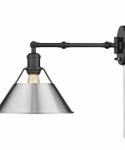 Golden Lighting Transitional Looks Orwell 1 Light Articulating Wall Sconce