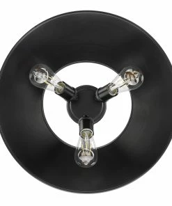 Golden Lighting Orwell 3 Light Flush Mount American Farmhouse