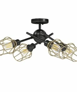 Discount ๐ฅฐ Golden Lighting American Farmhouse Axel Semi-Flush (with Shades) - Closeout โจ 9 Golden Lighting American Farmhouse Axel Semi-Flush (with Shades) - Closeout