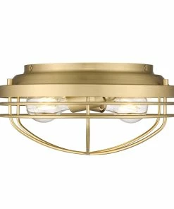 Golden Lighting Seaport Flush Mount American Farmhouse
