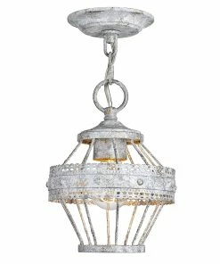 Golden Lighting American Farmhouse Ferris Semi-Flush