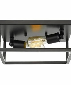 Golden Lighting Wesson Flush Mount American Farmhouse