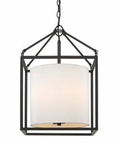 Golden Lighting American Farmhouse Manhattan 3 Light Pendant