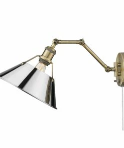 Golden Lighting Transitional Looks Orwell 1 Light Articulating Wall Sconce