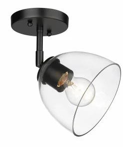 Golden Lighting Roxie Semi-Flush American Farmhouse