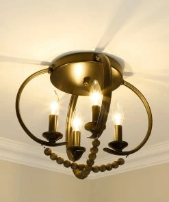 Golden Lighting Flori Flush Mount