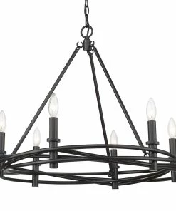 Golden Lighting Weaver 6 Light Chandelier American Farmhouse