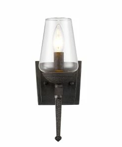 Golden Lighting Marcellis 1 Light Wall Sconce American Farmhouse