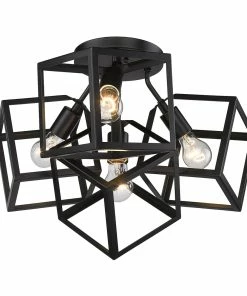 Golden Lighting Cassio 4 Light Semi-Flush