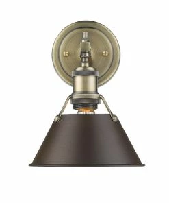 Golden Lighting Orwell 1 Light Bath Vanity American Farmhouse