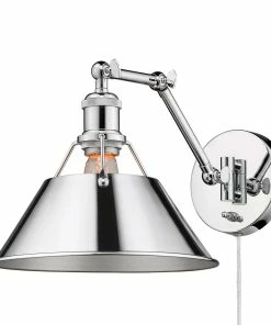 Golden Lighting Transitional Looks Orwell 1 Light Articulating Wall Sconce