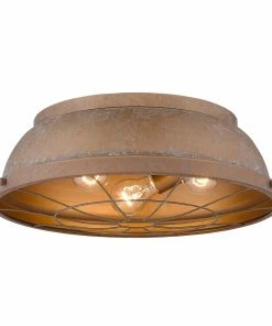 Golden Lighting American Farmhouse Bartlett Flush Mount - 16